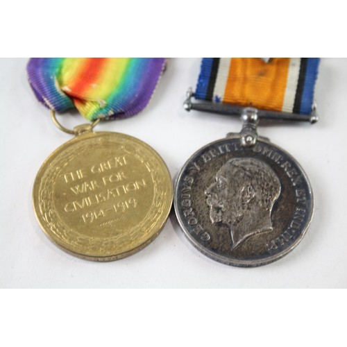 227 - WW1 Medals, War Pte R. Buckingham RMLI & Victory Pte I.S Hadlow E. Kent x 2     683119