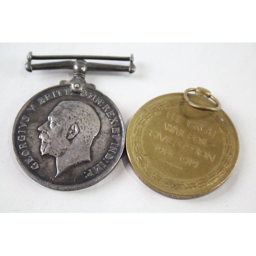 228 - WW1 Medal Pair T4-262674 Dvr S. Bell ASC x 2      683092