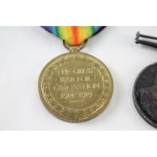 229 - WW1 Medal Pair 69500 Pte E. Seal Liverpool Regt x 2     683116