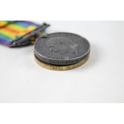 229 - WW1 Medal Pair 69500 Pte E. Seal Liverpool Regt x 2     683116