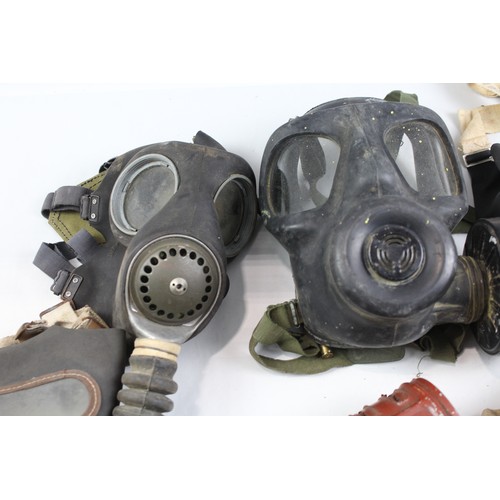 239 - Mixed Gasmasks Inc Cased/Boxed, WW2 Era 1941 Dated, Etc x 8     638520