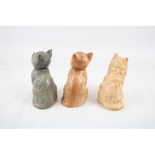 255 - Royal Doulton Ornamental Cats x 3       638576