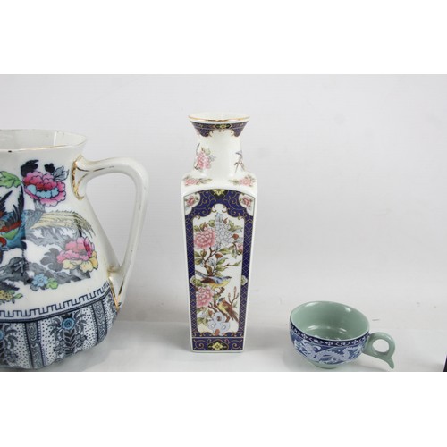 257 - Collection Of Chinese & Japanese Ornaments Inc Dioramas, Vase, Plate, Etc     638764