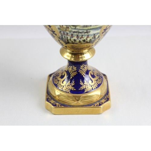 259 - Coalport Coronation Windsor Vase For ERII Silver Jubilee w/ Gilded Handles H30cm      441221