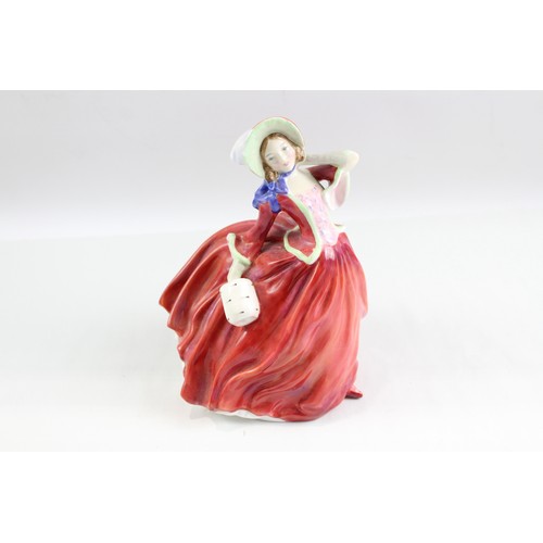 260 - Royal Doulton Autumn Breezes Ceramic Lady Figurine HN1934PN Circa 1980s      487618