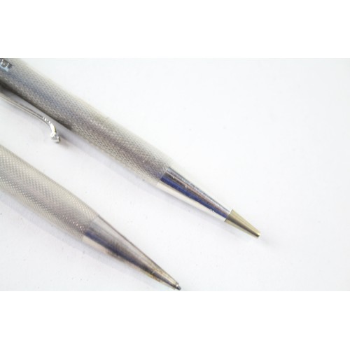 266 - 2 x Vintage .925 Sterling Silver Propelling Pencils WRITING (39g)       657124