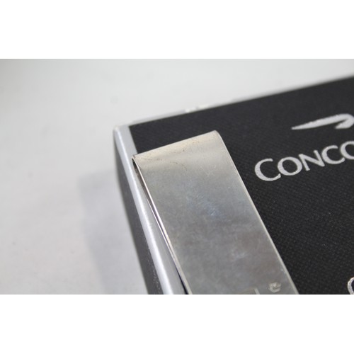 270 - CONCORDE Hallmarked .925 Sterling Silver Gents Money Clip In Original Box (22g)      657154