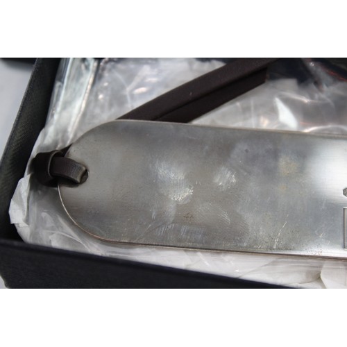 289 - CONCORDE Hallmarked .925 Sterling Silver Luggage Tag In Original Box (22g)      657155