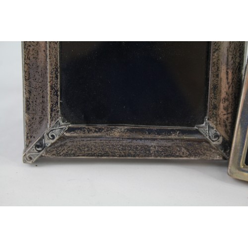 291 - 2 x Vintage .925 Sterling Silver Photograph Frames Inc Celtic Style Etc (285g)      657137