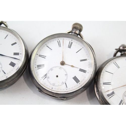 302 - Vintage Mixed Purity Silver Pocket Watches Hand-Wind/Key-Wind UNTESTED      466015