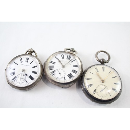 303 - Vintage Mixed Purity Silver Pocket Watches Key-Wind UNTESTED      466014