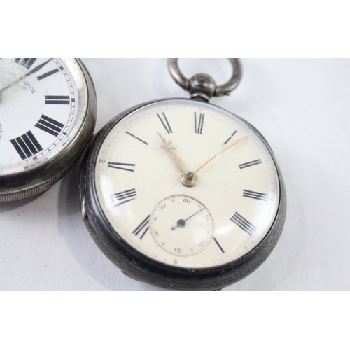 303 - Vintage Mixed Purity Silver Pocket Watches Key-Wind UNTESTED      466014