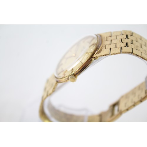 305 - Mens Vintage Rotary Gold Tone Watch Hand-Wind Working       410122