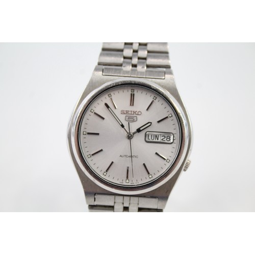 308 - Mens Vintage Seiko 5 Stainless Steel Watch Automatic Working      410102