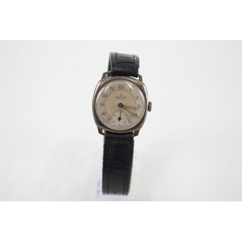 311 - Mens Vintage Smiths 925 Silver Watch Hand-Wind Working      410118