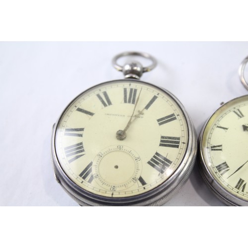 313 - Vintage Mixed Purity Silver Pocket Watches Hand-Wind/Key-Wind UNTESTED      466012