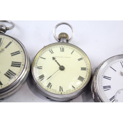 313 - Vintage Mixed Purity Silver Pocket Watches Hand-Wind/Key-Wind UNTESTED      466012