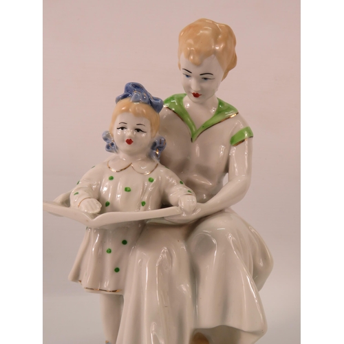 39 - 1950s USSR ceramic figurine from the Happy Childhood series, 9