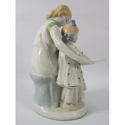 39 - 1950s USSR ceramic figurine from the Happy Childhood series, 9