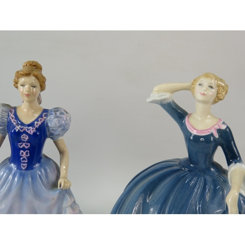 46 - Three Royal Doulton figurines Helen, Charlotte & Tina.