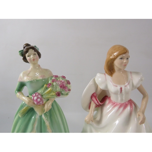 53 - Three Royal Doulton figurines Annette, Joanne & Happy birthday.