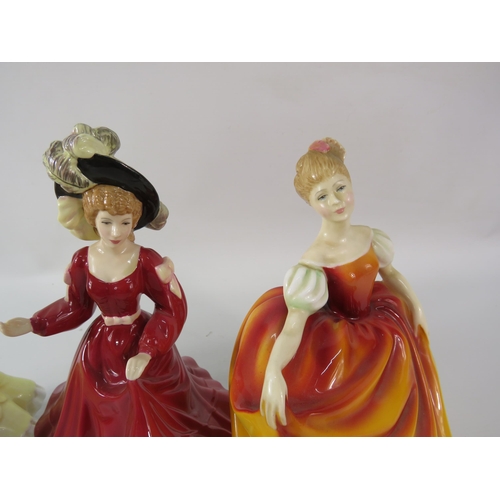 64 - Three Royal Doulton figurines Deborah, Patricia & Autumn Attraction.