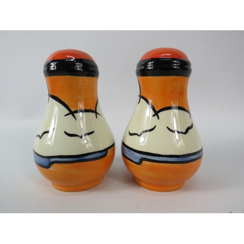 65 - Lorna Bailey Cruet set in the Beach pattern, 4