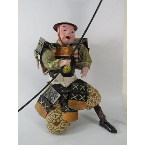 76 - Japanese Retainer Edo Period figure, 11.5