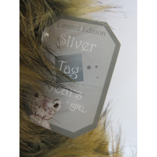 109 - Suki Silver tag Limited Edition Teddy bear Isaac 1322 OF 1500.