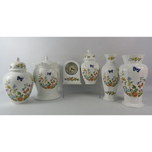 117 - Six Pieces of Aynsley Cottage Garden ceramics the largest stands 9