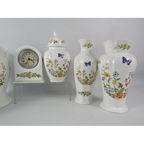 117 - Six Pieces of Aynsley Cottage Garden ceramics the largest stands 9