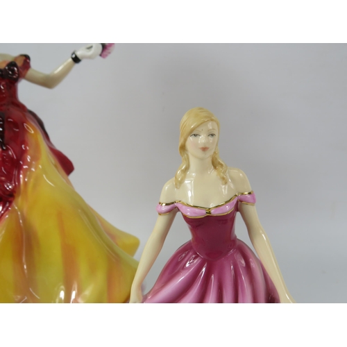 152 - Royal Doulton Figure of the year Belle and Pretty Ladies Occasions Good friend.