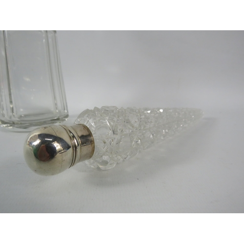 156 - Sterling Silver screw topped Victorian scent bottle London 1884, 8