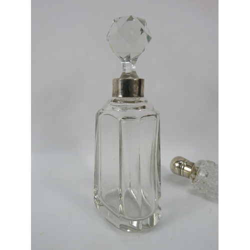 156 - Sterling Silver screw topped Victorian scent bottle London 1884, 8