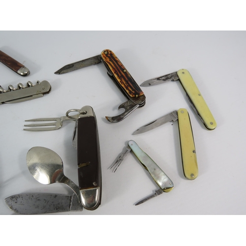 192 - Good selection of penknives and multi tools.