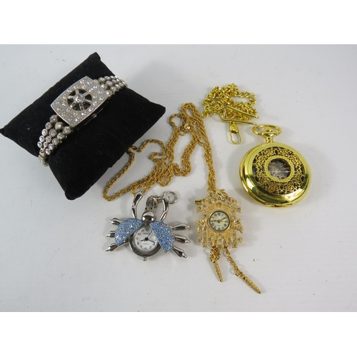 325 - Ladies Pocket watch, pendant watch, cocktail watch etc.