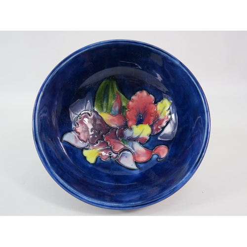 450 - Moorcroft Orchid pattern bowl, 5 1/4