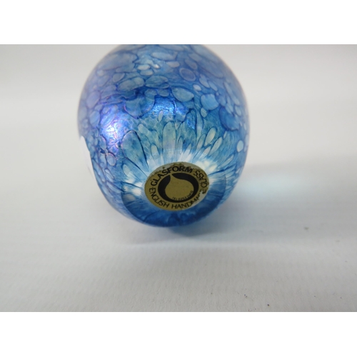 457 - Small John Ditchfield Glassform Iridescent apple paperweight. 2