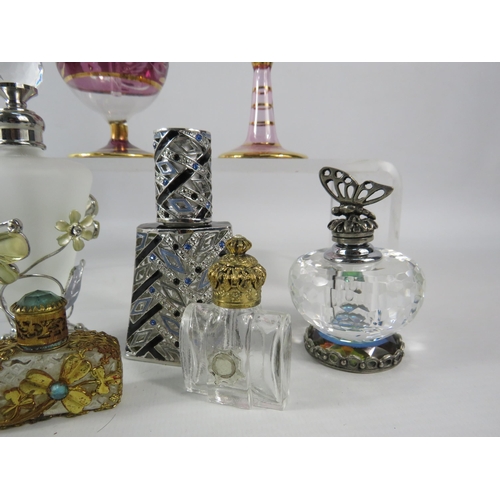 467 - Selection of various scent bottles.