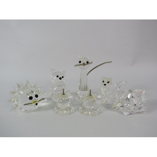 473 - Selection of Swarovski glass figurines.