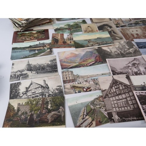 526 - Large selection of mainly Topographical vintage postcards.