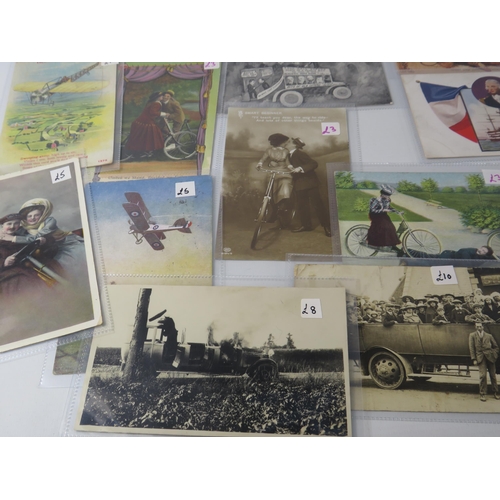 527 - THIS LOT HAS NOW BEEN WITHDRAWN BY THE VENDOR.
70+ Vintage poscards all transport related.