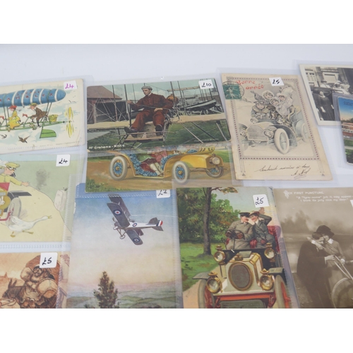 527 - THIS LOT HAS NOW BEEN WITHDRAWN BY THE VENDOR.
70+ Vintage poscards all transport related.