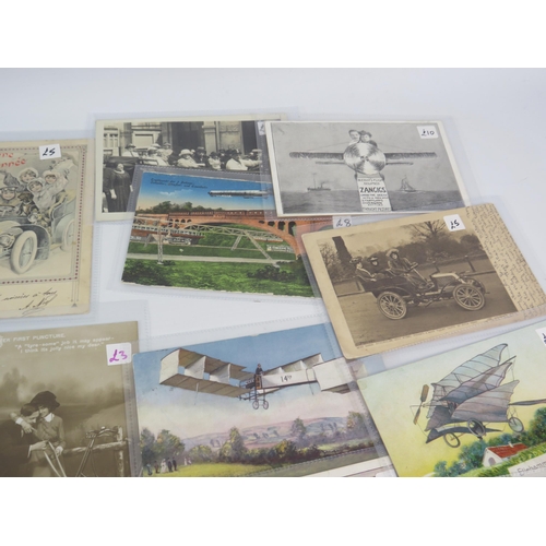 527 - THIS LOT HAS NOW BEEN WITHDRAWN BY THE VENDOR.
70+ Vintage poscards all transport related.