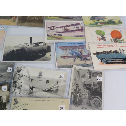 527 - THIS LOT HAS NOW BEEN WITHDRAWN BY THE VENDOR.
70+ Vintage poscards all transport related.