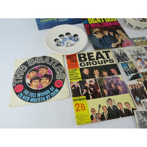 529 - Various beatles ephemera including A&bc cards plus a selection of loose teacards various sets.