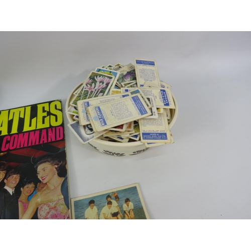 529 - Various beatles ephemera including A&bc cards plus a selection of loose teacards various sets.