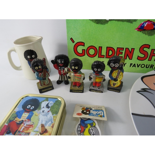 570 - Collection of Robertson jam / Golden shred collectable items, figurines, tin sign etc & a Tom and Je... 