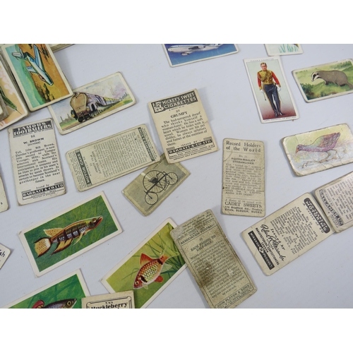 576 - Large selection of Cigarette, tea , Sweets & food collectable cards see pics.