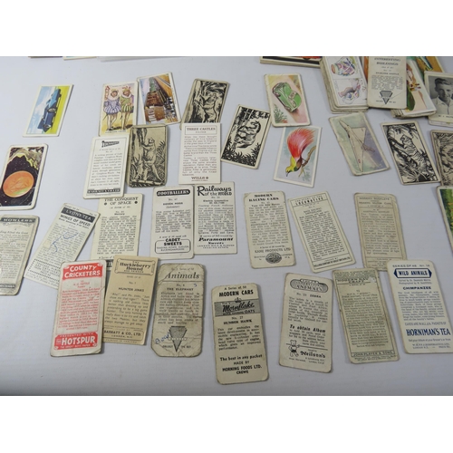 576 - Large selection of Cigarette, tea , Sweets & food collectable cards see pics.